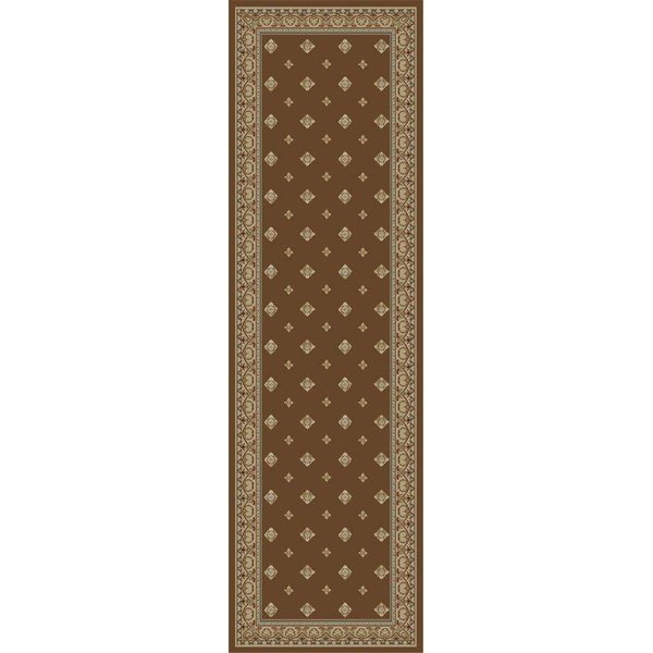 Concord Global 9 ft. 3 in. x 12 ft. 6 in. Ankara Pin Dot - Brown 63088